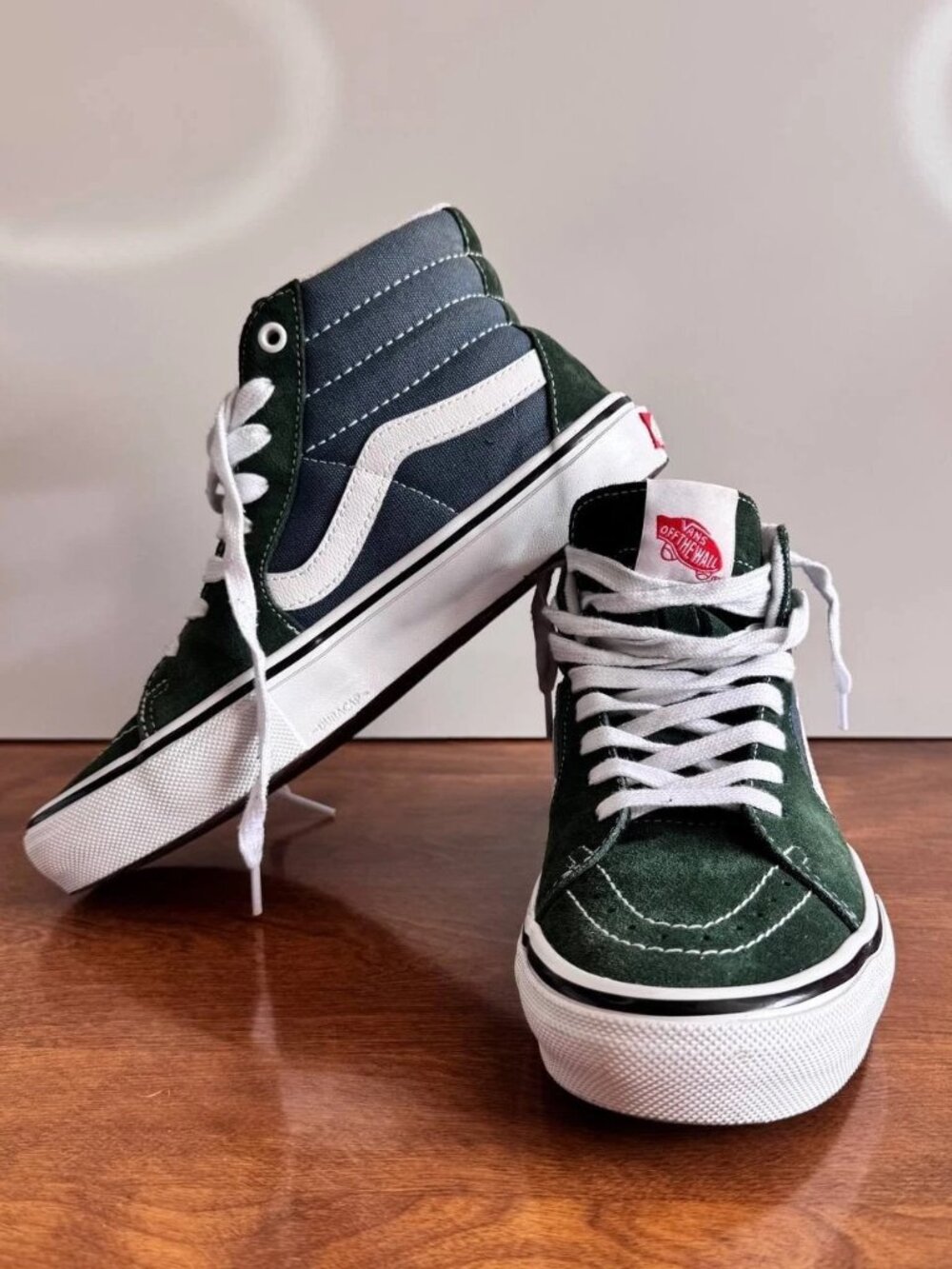 Vans Sk8-Hi Men’s Size 7 “Mountain View” Blue Green Retro Skateboarding Sneakers